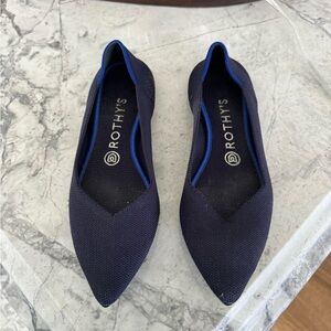 Rothy's Women's Navy Blue Pointed Flats